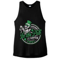 Everybody In The Pub Gettin Tipsy Shenanigans Drinking Ladies PosiCharge Tri-Blend Wicking Tank