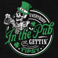Everybody In The Pub Gettin Tipsy Shenanigans Drinking Ladies PosiCharge Tri-Blend Wicking Tank