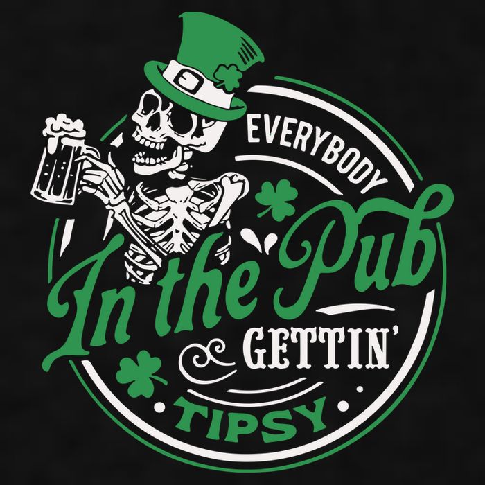 Everybody In The Pub Gettin Tipsy Shenanigans Drinking Ladies PosiCharge Tri-Blend Wicking Tank