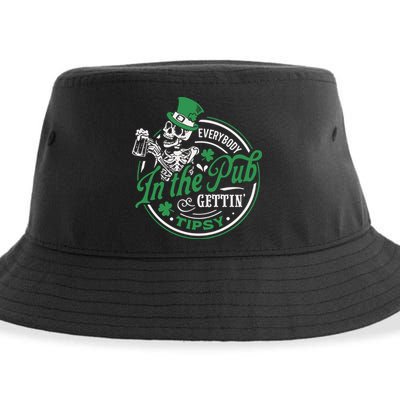 Everybody In The Pub Gettin Tipsy Shenanigans Drinking Sustainable Bucket Hat