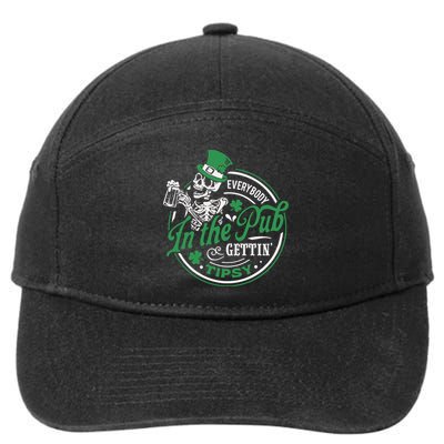 Everybody In The Pub Gettin Tipsy Shenanigans Drinking 7-Panel Snapback Hat