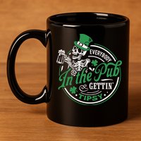 Everybody In The Pub Gettin Tipsy Shenanigans Drinking 11oz C Handle Ceramic Mug