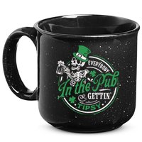 Everybody In The Pub Gettin Tipsy Shenanigans Drinking 15oz Campfire Ceramic Mug