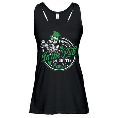 Everybody In The Pub Gettin Tipsy Shenanigans Drinking Ladies Essential Flowy Tank