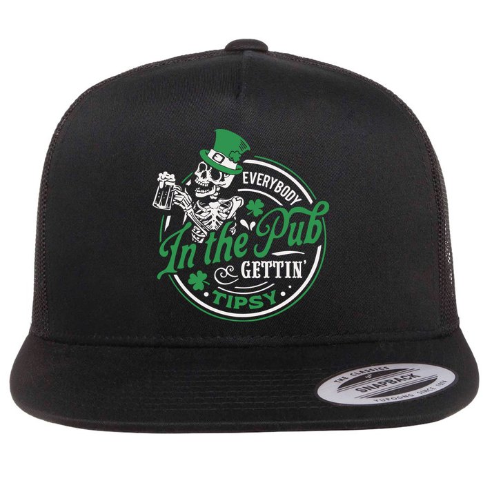 Everybody In The Pub Gettin Tipsy Shenanigans Drinking Flatbill Hat