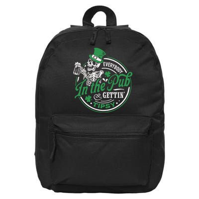 Everybody In The Pub Gettin Tipsy Shenanigans Drinking 16 in Basic Backpack