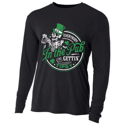 Everybody In The Pub Gettin Tipsy Shenanigans Drinking Cooling Performance Long Sleeve Crew