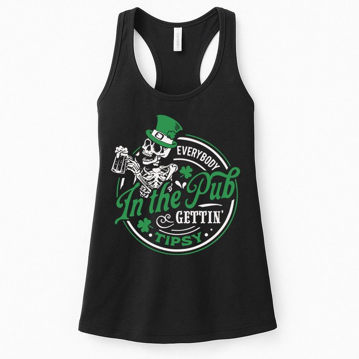 Everybody In The Pub Gettin Tipsy Shenanigans Drinking Womens Tank Top
