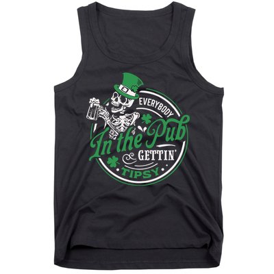 Everybody In The Pub Gettin Tipsy Shenanigans Drinking Tank Top