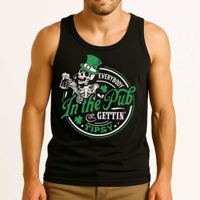 Everybody In The Pub Gettin Tipsy Shenanigans Drinking Tank Top