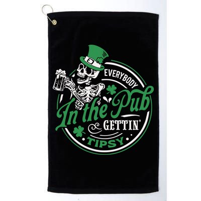 Everybody In The Pub Gettin Tipsy Shenanigans Drinking Golf Towel