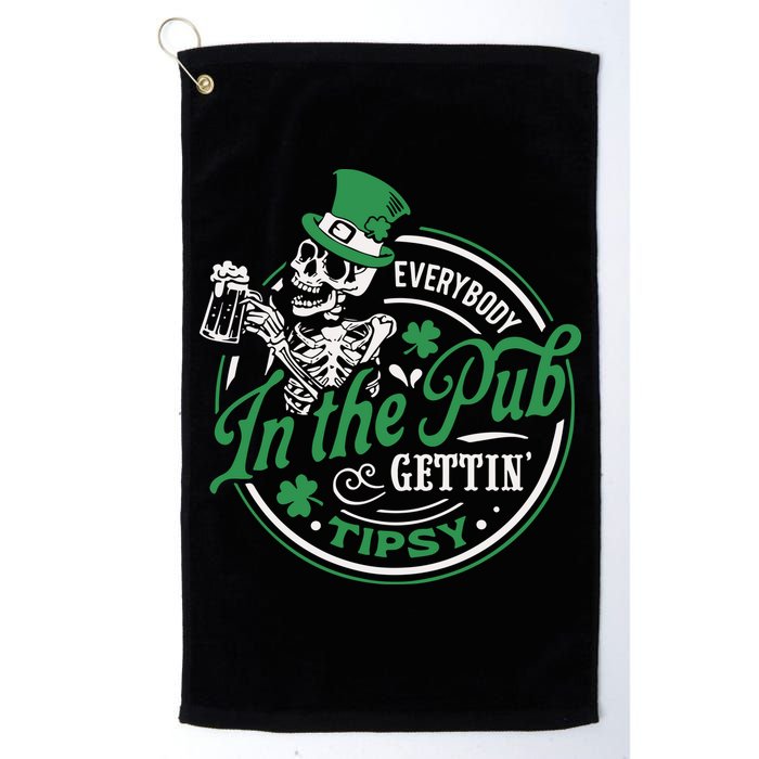 Everybody In The Pub Gettin Tipsy Shenanigans Drinking Golf Towel