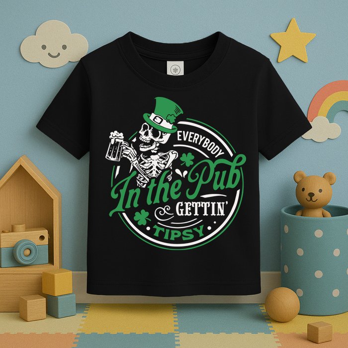 Everybody In The Pub Gettin Tipsy Shenanigans Drinking Toddler T-Shirt