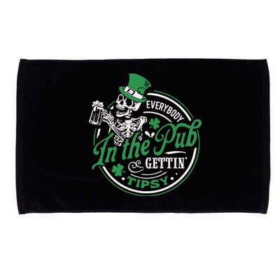 Everybody In The Pub Gettin Tipsy Shenanigans Drinking Microfiber Hand Towel