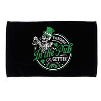 Everybody In The Pub Gettin Tipsy Shenanigans Drinking Microfiber Hand Towel