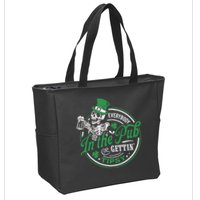 Everybody In The Pub Gettin Tipsy Shenanigans Drinking Zip Tote Bag