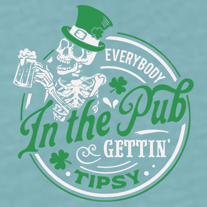 Everybody In The Pub Gettin Tipsy Shenanigans Drinking Sueded Cloud Jersey T-Shirt