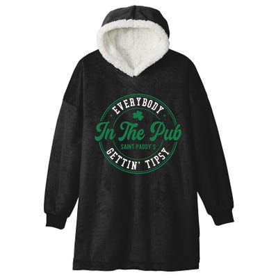 Everybody In The Pub Gettin Tipsy Hooded Wearable Blanket