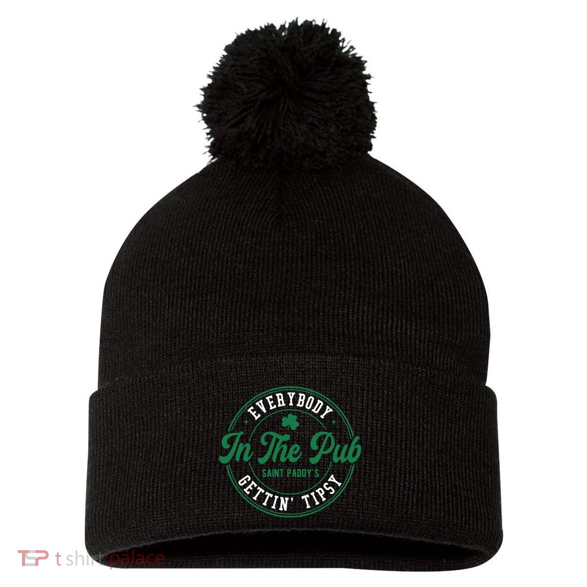 Everybody In The Pub Gettin Tipsy Pom Pom 12in Knit Beanie