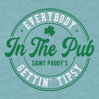 Everybody In The Pub Gettin Tipsy Sueded Cloud Jersey T-Shirt