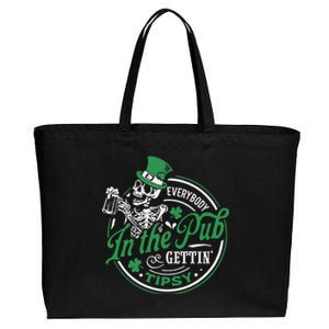 Everybody In The Pub Gettintipsy Cotton Canvas Jumbo Tote