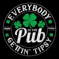 Everybody In The Pub Getting Tipsy Funny St PatrickS Day 16 in Basic Backpack