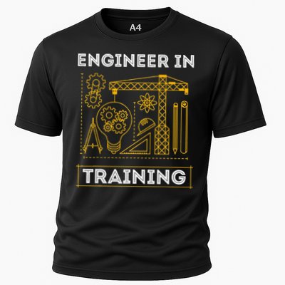 Engineer In Training Future Engineer Holding Engineering Cooling Performance Crew T-Shirt