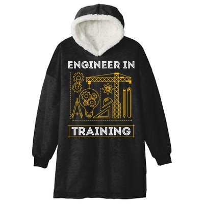 Engineer In Training Future Engineer Holding Engineering Hooded Wearable Blanket