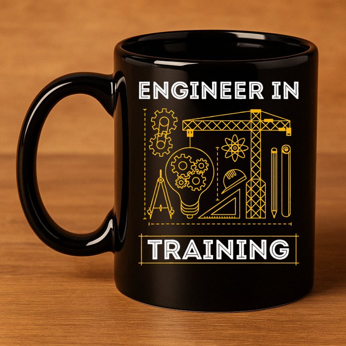 Engineer In Training Future Engineer Holding Engineering 11oz C Handle Ceramic Mug