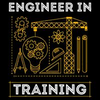 Engineer In Training Future Engineer Holding Engineering Flat Bill Trucker Hat