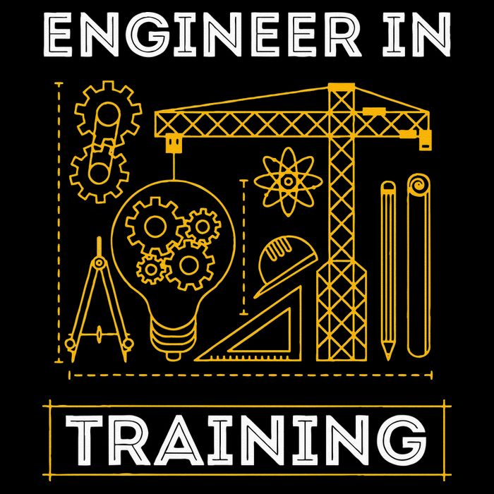 Engineer In Training Future Engineer Holding Engineering Flat Bill Trucker Hat