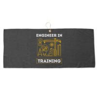 Engineer In Training Future Engineer Holding Engineering Large Microfiber Waffle Golf Towel