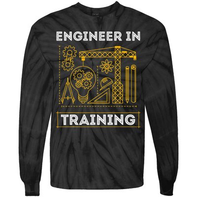Engineer In Training Future Engineer Holding Engineering Tie-Dye Long Sleeve Shirt