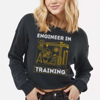 Engineer In Training Future Engineer Holding Engineering Cropped Pullover Crew