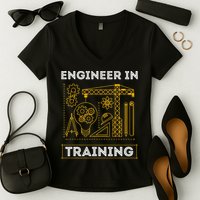 Engineer In Training Future Engineer Holding Engineering Women's V-Neck T-Shirt