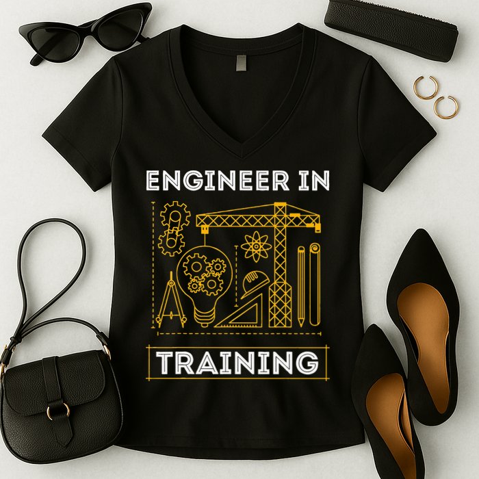 Engineer In Training Future Engineer Holding Engineering Women's V-Neck T-Shirt