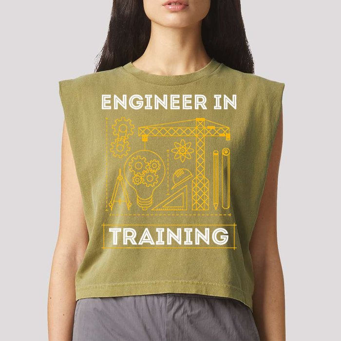 Engineer In Training Future Engineer Holding Engineering Garment-Dyed Women's Muscle Tee