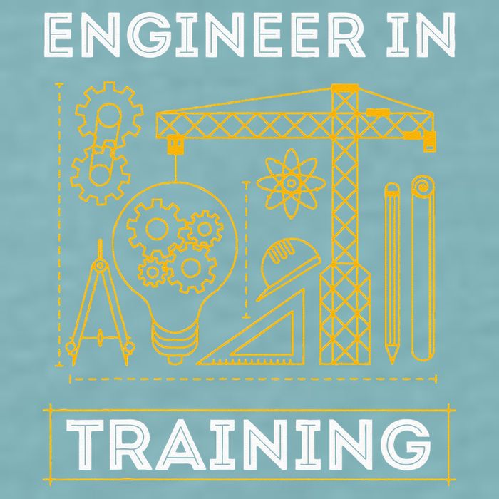 Engineer In Training Future Engineer Holding Engineering Sueded Cloud Jersey T-Shirt