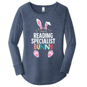 Easter I'm The Reading Specialist Bunny Easter Day Teacher Women's Perfect Tri Tunic Long Sleeve Shirt