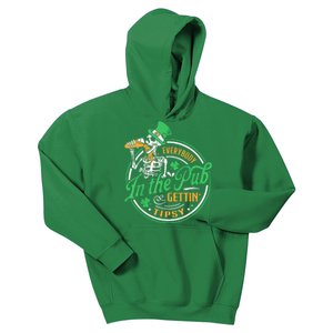 Everybody In The Pub Getting Tipsy St Patricks Day Kids Hoodie