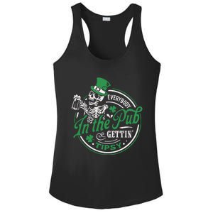 Everybody In The Pub Gettintipsy Drinking Irish Ladies PosiCharge Competitor Racerback Tank