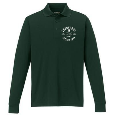 Everybody In The Pub Getting Tipsy Performance Long Sleeve Polo