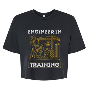 Engineer In Training Future Engineer Holding Engineering Bella+Canvas Jersey Crop Tee