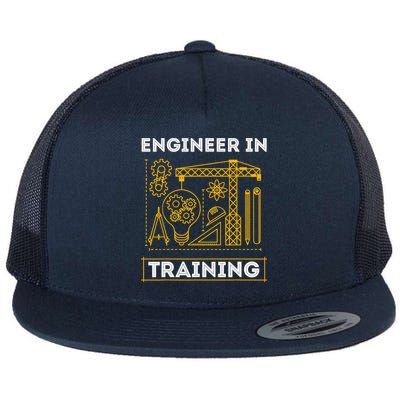 Engineer In Training Future Engineer Holding Engineering Flat Bill Trucker Hat