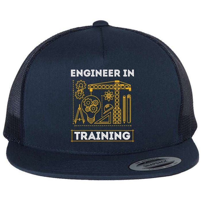Engineer In Training Future Engineer Holding Engineering Flat Bill Trucker Hat