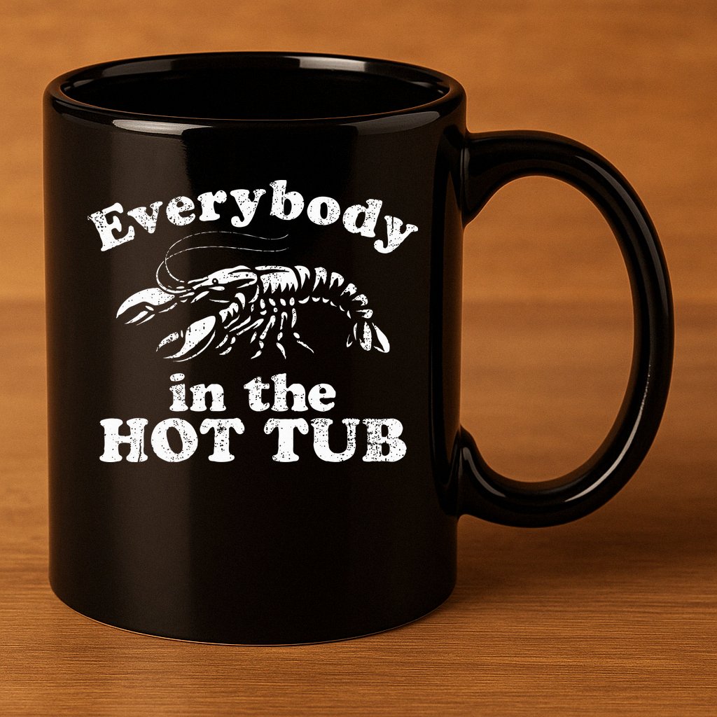 Everybody In The Hot Tub 11oz C Handle Ceramic Mug