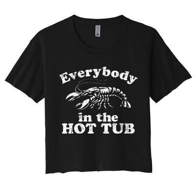 Everybody In The Hot Tub Crop Top