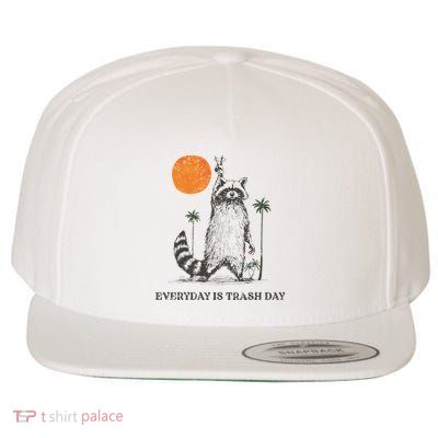 Everyday Is Trash Day Wool Snapback Cap