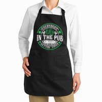 Everybody In The Pub Getting Tipsy St Patricks Day Drinking Apron