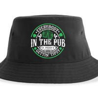 Everybody In The Pub Getting Tipsy St Patricks Day Drinking Sustainable Bucket Hat